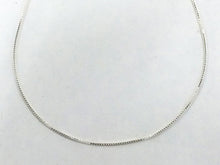 Load image into Gallery viewer, 10 pc 925 Sterling Silver Box Chain 14, 16, 18, 20, 22, 24" Necklace 0.9mm Stamped 925 - SCHBXX1-10 - BeadPrism