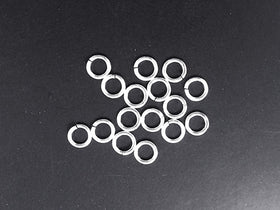 50 Pcs Silver Filled Jump Rings Jumplocks OPEN, 50 pcs Bulk 6 mm 18 gauge thick wholesale - JL06Sf50 - BeadPrism