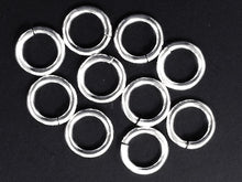 Load image into Gallery viewer, Sterling silver Jump Rings SNAPEEZ, OPEN 10 pcs Bulk 10 mm 14 gauge ga g thick - SnapeezSS10-10 - BeadPrism