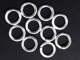 Sterling silver Jump Rings SNAPEEZ, OPEN 10 pcs Bulk 10 mm 14 gauge ga g thick - SnapeezSS10-10