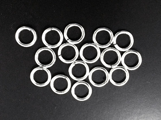 10PCS 6mm Open Jump Ring in Gunmetal, Wholesale Bulk Jump Rings