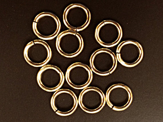 100 4mm Gold Jumpring Findings Gold Plated 19 Gauge 19g Gold Jump Rings -  Gold Findings (FS76)