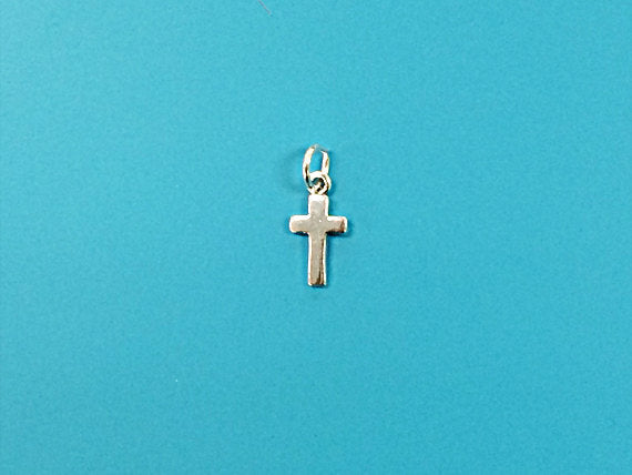 Religious Cross Sterling Silver Petite Charm  - SP625 - BeadPrism
