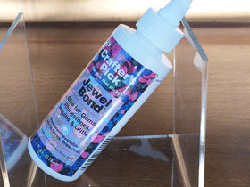Jewel Bond Permanent Washable Glue Gems Rhinestones Sequins Glitter Fabrics Dries Clear 4 Oz - JBOND - BeadPrism