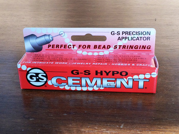 G-S-Hypo Cement with G-S Pescision Applicator for Fine detailed work. 9 ml, 1/3 Fl oz - BeadPrism