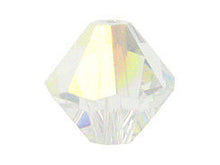 Load image into Gallery viewer, 200 Swarovski 4mm Crystal AB Bicones 5328-4CLab-200 - BeadPrism