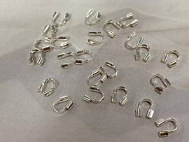 50Pc Wire Guardian Protector Silver Plated Copper 4.5mm Cable Timble Lead/Nickle Free PBF319SP - BeadPrism
