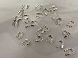 50Pc Wire Guardian Protector Silver Plated Copper 4.5mm Cable Timble Lead/Nickle Free PBF319SP