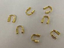 Load image into Gallery viewer, 50 Pcs Wire Guardian Protector Gold Plated Copper 4.5mm, Cable Timble Lead/Nickle Free PBF319GP - BeadPrism