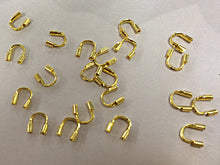 Load image into Gallery viewer, 50 Pcs Wire Guardian Protector Gold Plated Copper 4.5mm, Cable Timble Lead/Nickle Free PBF319GP - BeadPrism