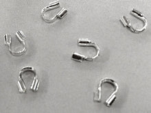 Load image into Gallery viewer, 50Pc Wire Guardian Protector Silver Plated Copper 4.5mm Cable Timble Lead/Nickle Free PBF319SP - BeadPrism