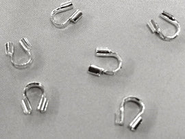 50Pc Wire Guardian Protector Silver Plated Copper 4.5mm Cable Timble Lead/Nickle Free PBF319SP - BeadPrism