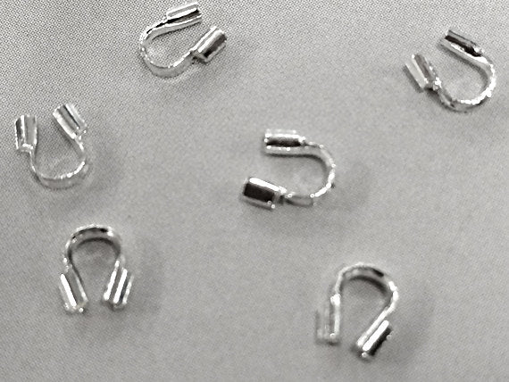 50Pc Wire Guardian Protector Silver Plated Copper 4.5mm Cable Timble Lead/Nickle Free PBF319SP - BeadPrism