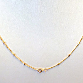 18 Inch Gold Filled Satellite Finished Chain 2mm Bead Wholesale, Choose Quanitity -  GFCSL181 - BeadPrism