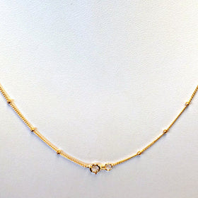 18 Inch Gold Filled Satellite Finished Chain 2mm Bead Wholesale, Choose Quanitity -  GFCSL181 - BeadPrism