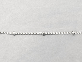 18 Inch Sterling Silver Satellite 2mm Bead Finished Chain -  SCHSL181 - BeadPrism
