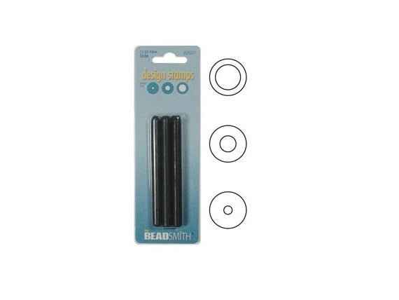 Metal Stampings Circles Set of 3 Circle Shapes Metal Stamps Jewelry Stamping Supplies - MSTP-Circles - BeadPrism