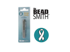 Ribbon Metal Stampings Awareness Ribbon, Survivor Ribbon Metal Stamps, Stamping Supplies - MSTP-124 - BeadPrism