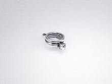 Load image into Gallery viewer, Engagement Wedding Ring Charm with Cubic zirconia 925 Sterling Silver Charms, Wedding Charms - SP208 - BeadPrism