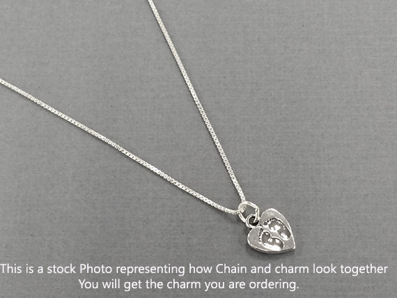 Just Married Charm,  925 Sterling Silver Charms & Necklace, Wedding Charms, Marriage Charms - SP457 - BeadPrism