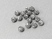 Load image into Gallery viewer, Bali Beads Oxidized Antiqued Sterling Silver 2 Pcs, 925 Sterling Silver - VJ69 - BeadPrism