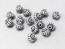Load image into Gallery viewer, 10mm Bali Beads Oxidized Antiqued Sterling Silver 2 Pcs, 925 Sterling Silver - A429 - BeadPrism