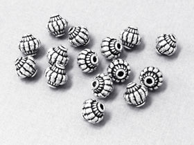 10mm Bali Beads Oxidized Antiqued Sterling Silver 2 Pcs, 925 Sterling Silver - A429 - BeadPrism