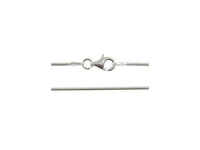 Load image into Gallery viewer, 925 Sterling Silver Snake Chain 1.2mm Round  - 14,16,18,20,22,24,30 inch Necklace  - SCHSXX - BeadPrism