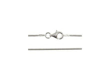 Load image into Gallery viewer, 1 Pc Snake Chain 925 Solid Sterling Silver Chains 1mm Round, Choose Length - SCHSXX1 - BeadPrism