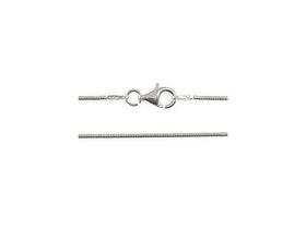 1 Pc Snake Chain 925 Sterling Silver Chains 1mm Round 16 or 18" Silver Necklace - SCHS161/SCHS181 - BeadPrism