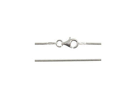 10pc  925 Sterling Silver Snake Chain 1mm Round  - 16, 18, 20, 22, 24, 30 inch Necklace  - SCHSXX1 - BeadPrism