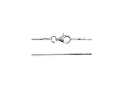 925 Sterling Silver Snake Chain 1.2mm Round  - 14,16,18,20,22,24,30 inch Necklace  - SCHSXX - BeadPrism