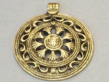 Load image into Gallery viewer, Antique Round Cut work Design Ethnic, Tribal, Brass Pendant, 2.25 Inch - AP118 - BeadPrism