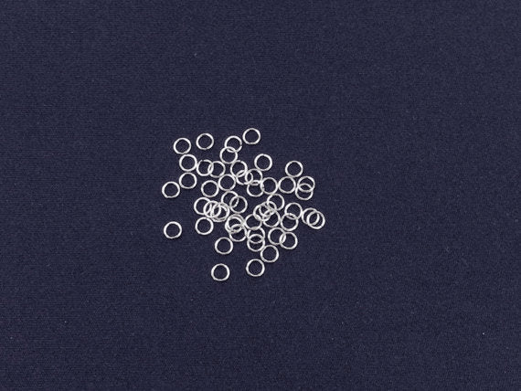 Sterling Silver Jumprings, Jump Rings, OPEN, 50 Pcs Bulk, 3mm, 20.5 g ga Gauge - SJRO3 - BeadPrism