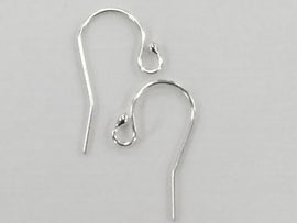 10 Pairs Ear-wires with Ball ends, Silver Filled 22 Guage,  Wholesale - F-SF650A - BeadPrism