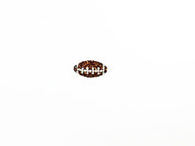 Load image into Gallery viewer, 10Pc Crystal Bling Football Bead, Rhinestone Pave Set Sports Beads 21mm 1.5mm Hole Beads -RF108-10 - BeadPrism