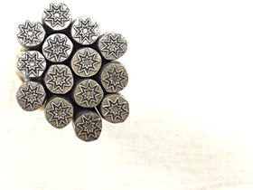 Metal Stampings with a Star Steel Stamp for Metal Stamping and Jewelry design - MSTP-Double Star - BeadPrism