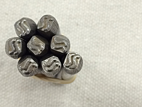 Metal Stamping Double Swirl, Steel Stamp for Metal Stamping and Jewelry design work - MSTP - BeadPrism