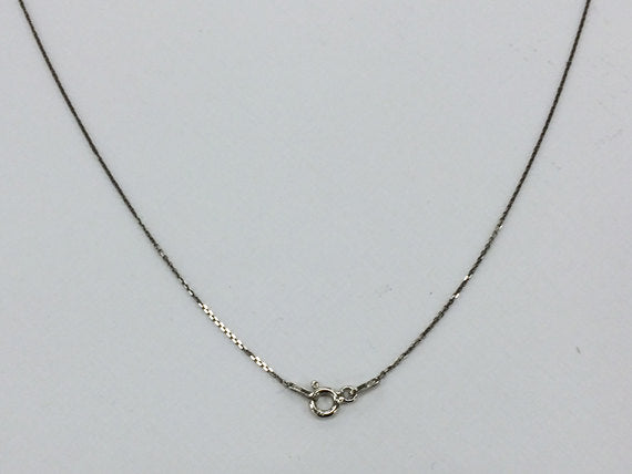 Italy Anchor Chain Finish 18" Necklace Oxidized Sterling Silver Diamond Cut .95mm Thick - SCO100-18 - BeadPrism