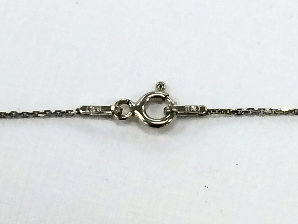 Italy Anchor Chain Finish 18" Necklace Oxidized Sterling Silver Diamond Cut .95mm Thick - SCO100-18 - BeadPrism