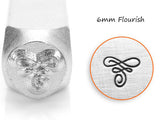 Florish A 6mm Decorative Scroll Design, Impression ART, Metal Jewelry Stamptins Tool - SC1511-A-6mm
