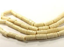 Load image into Gallery viewer, 50 Pcs Carved Tube Ivory/Cream Color Bone Spacer Beads, Tribal, Ethnic, Wholesale - B5C - BeadPrism