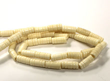 Load image into Gallery viewer, 50 Pcs Carved Tube Ivory/Cream Color Bone Spacer Beads, Tribal, Ethnic, Wholesale - B5C - BeadPrism