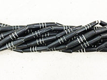 Load image into Gallery viewer, 23Pc Carved Bone Tube Beads Black&amp;White Tribal Ethnic Natural Spacer Bead Strands BULK-B331 - BeadPrism
