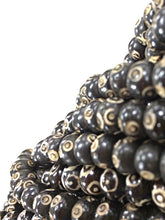 Load image into Gallery viewer, 92 Pc Carved Round Bone Beads, Black &amp; White Spacer Bead Strands, Tribal Ethnic Beads, BULK - B333 A - BeadPrism