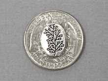 Load image into Gallery viewer, 20 Pc Tree of Life Oval Bead Antique Silver Finish Pewter yoga bead, nature bead, tree bead - PBF062 - BeadPrism
