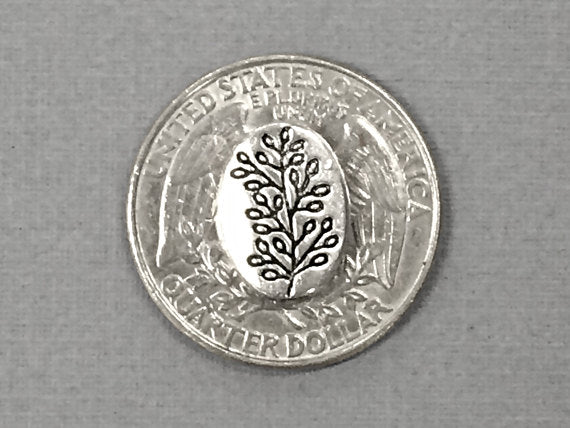 20 Pc Tree of Life Oval Bead Antique Silver Finish Pewter yoga bead, nature bead, tree bead - PBF062 - BeadPrism