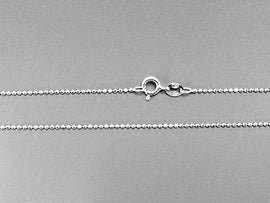 10pc 925 Sterling Silver 1.2mm Diamond Cut Chain 16,18,20,30