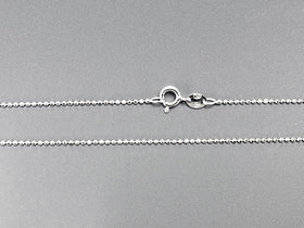 10pc 925 Sterling Silver 1.2mm Diamond Cut Chain 16,18,20,30" Necklace Italy Mark 925 - SC12BCDXX-10 - BeadPrism