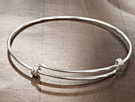 Expandable  925 Solid Sterling Silver Bangle Bracelet, 8 - 9.5 Inch, Choose Quantity - BBNGA01 - BeadPrism